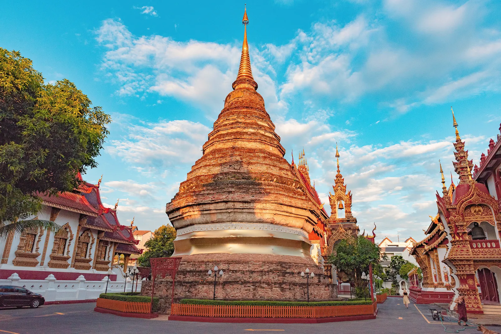 Captivating image of the traditional Wat Saen Muang Ma Luang in Thailand during daytime.